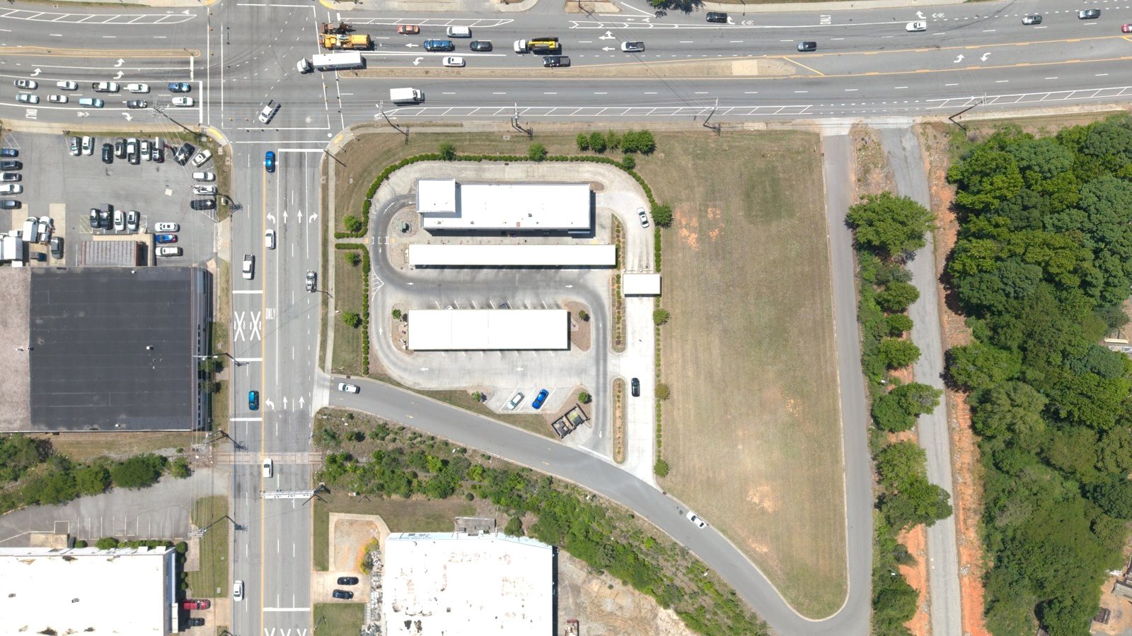 Overhead site layout
