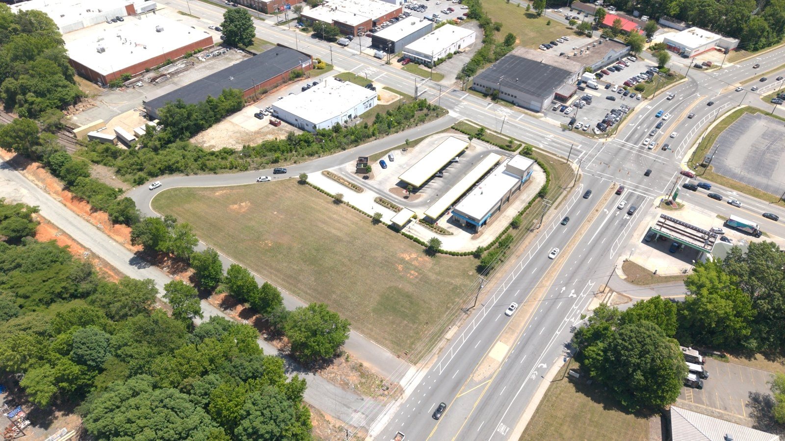 Building and neighboring properties