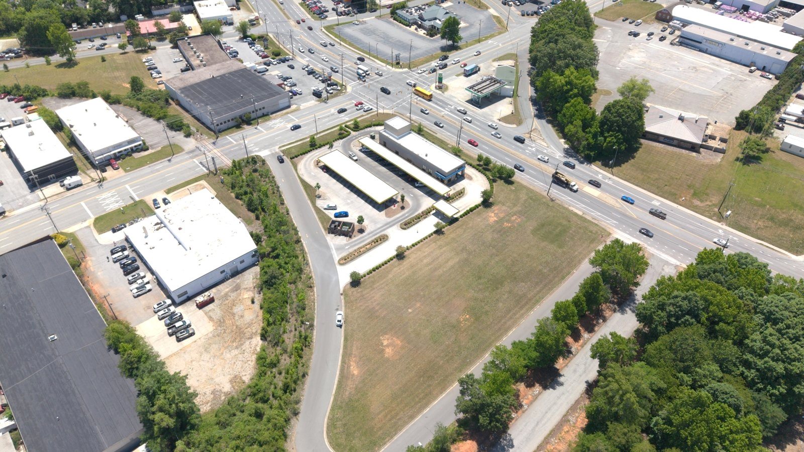 A view across the property
