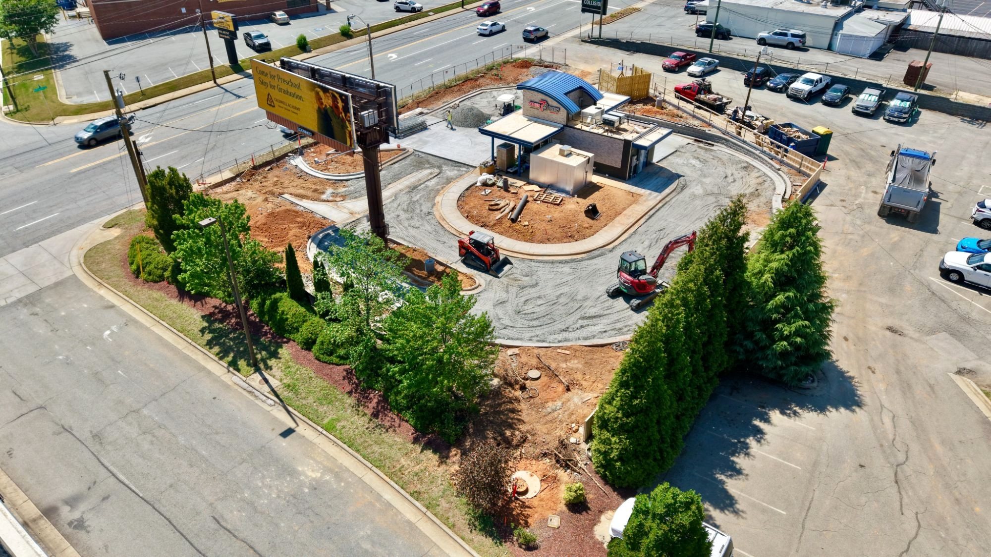 7 Brew Greensboro construction progress, June 12, 2026