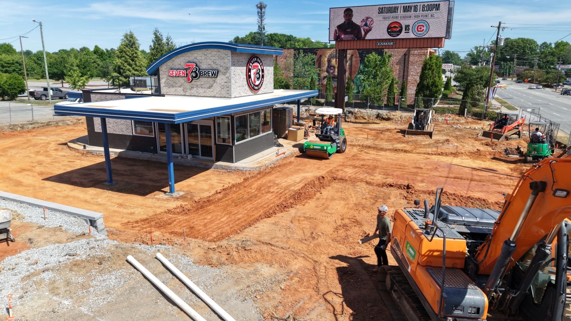 7 Brew Greensboro progress documentation, May 15, 2026, 3:44:48 PM