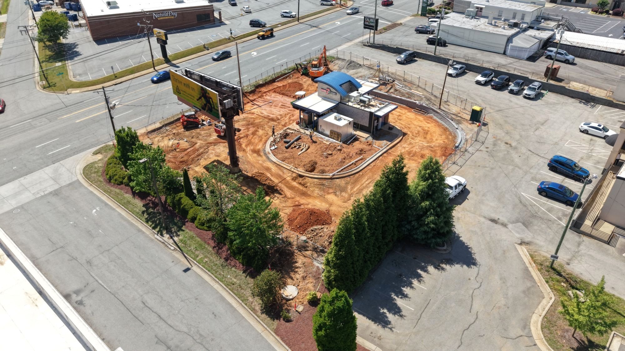 7 Brew Greensboro construction progress, May 15, 2026