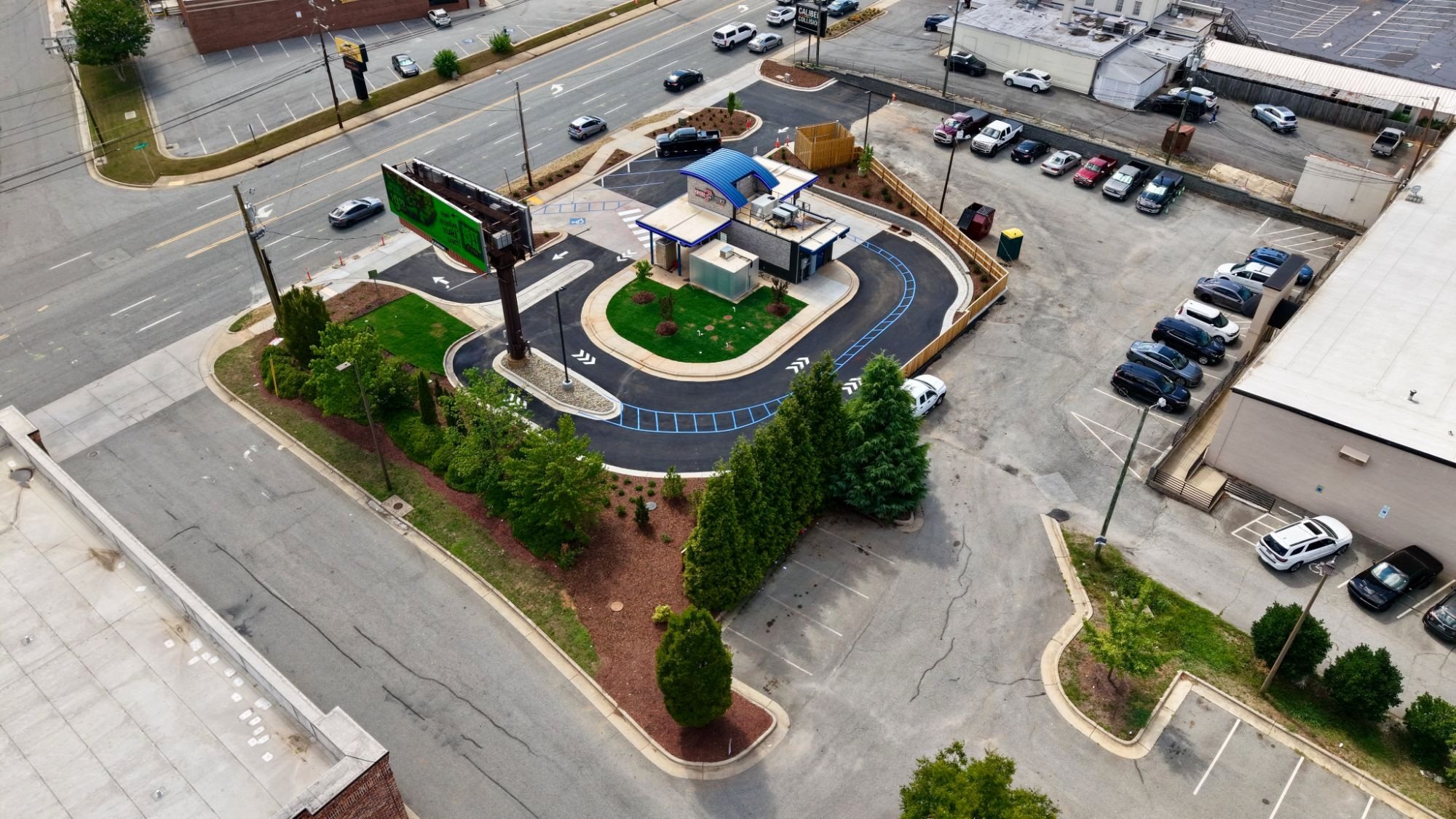 7 Brew Greensboro construction progress, July 9, 2026